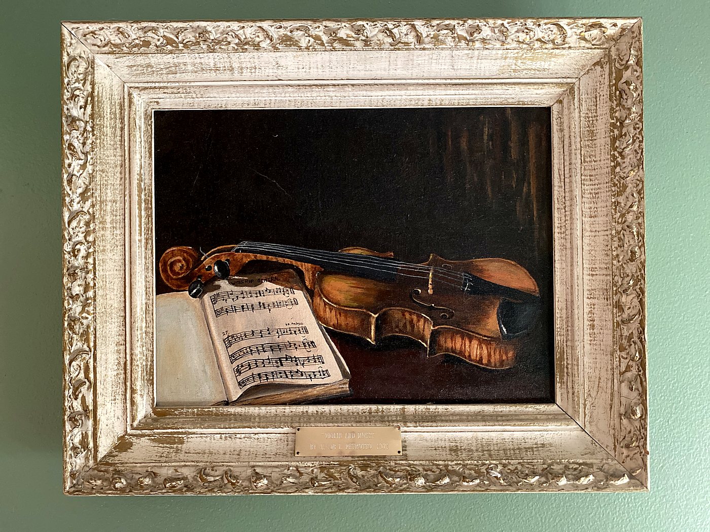 A Violin and Music — artwork by Jack Petrotto